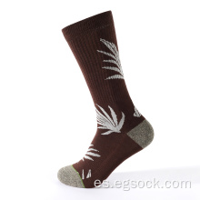 calcetines de compresión con patrón de jacquard con aguja de tejer
